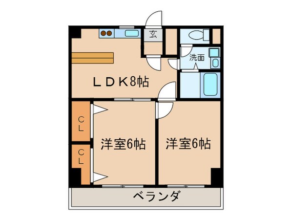 ガーデンコート新栄の物件間取画像